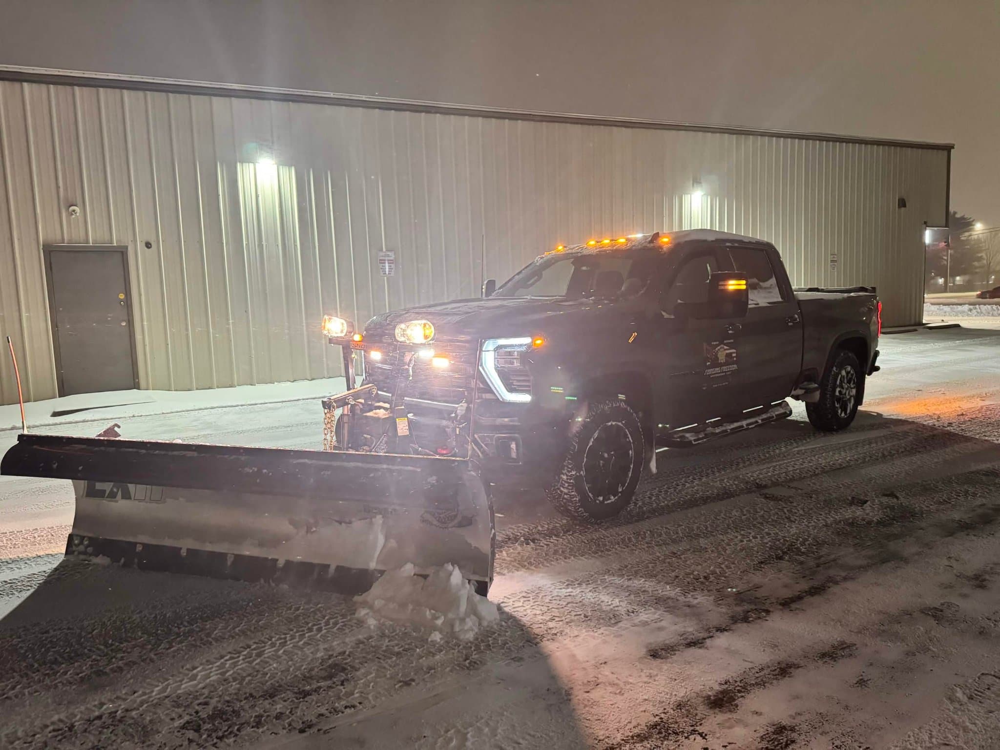Snow removal project by Forging Freedom Outdoors LLC